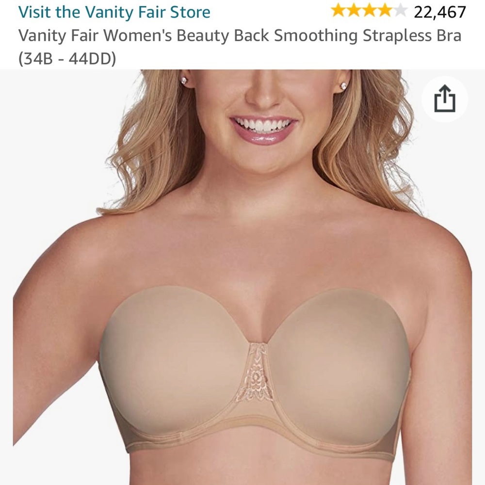 Vanity Fair Strapless Bra✨
